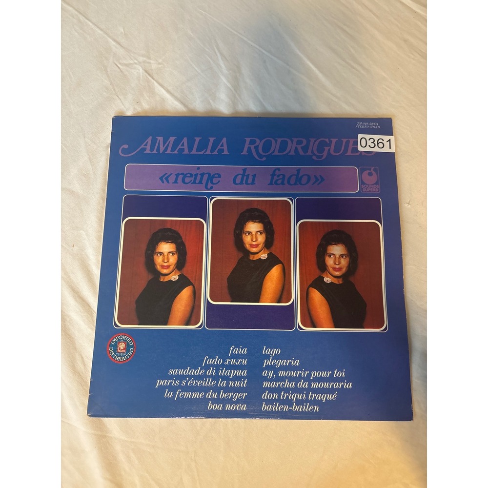 Amalia Rodrigues Reine du Fado Vinyl‎ LP 12" Blue Good 1974 French Pressing